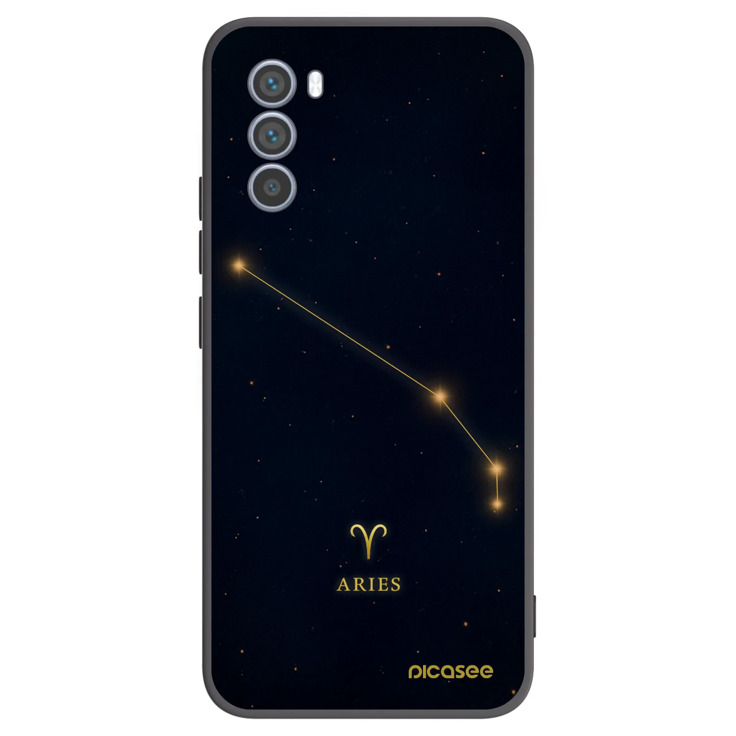 Picasee silikonski črni ovitek za Motorola Moto G62 - ARIES