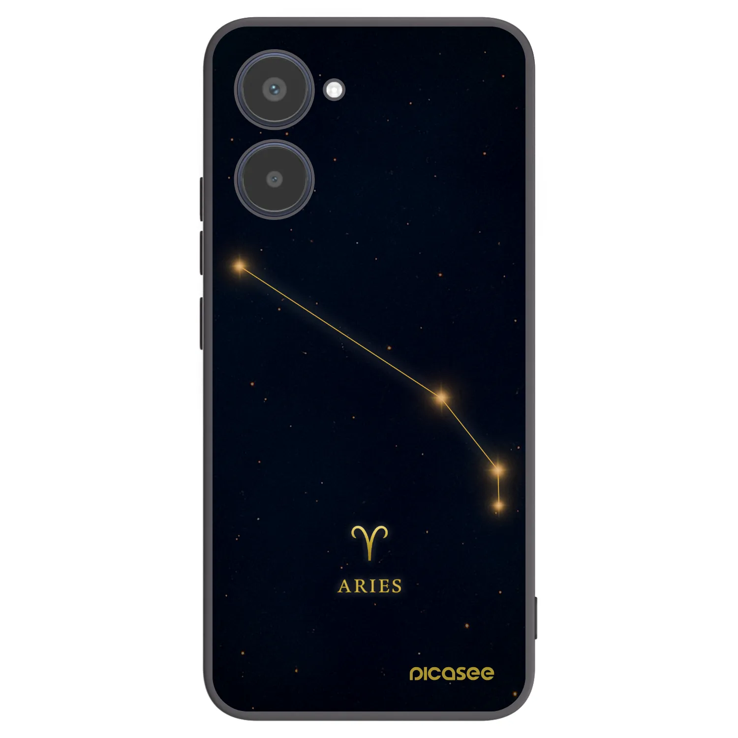 Picasee silikonski črni ovitek za Realme 10 4G - ARIES