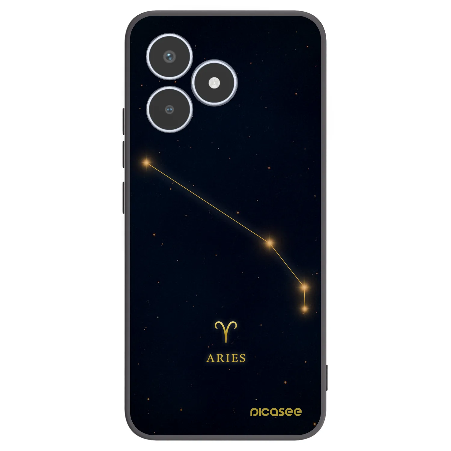 Picasee silikonski črni ovitek za Realme C53 - ARIES
