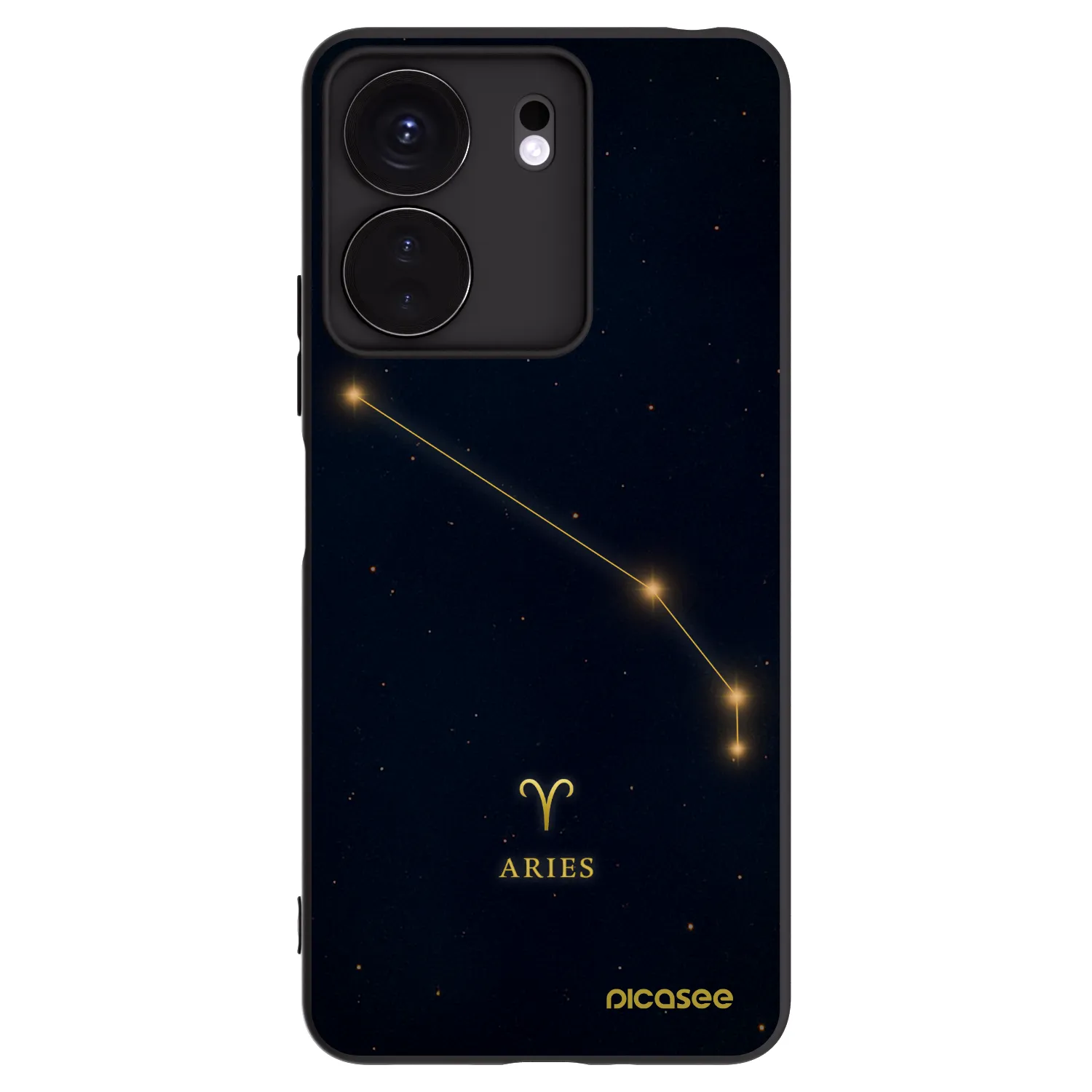 Picasee silikonski črni ovitek za Xiaomi Redmi 13C 4G - ARIES