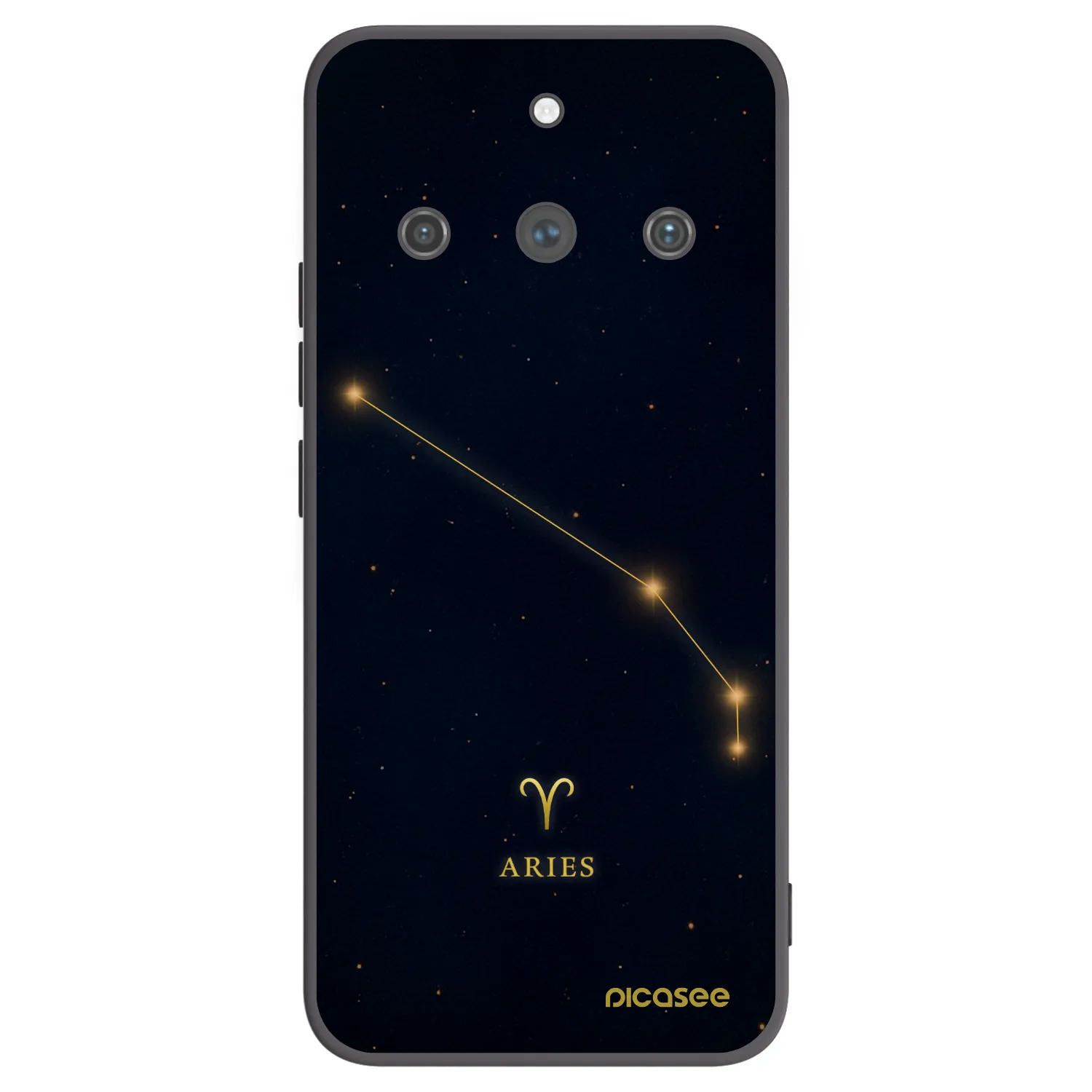 Picasee silikonski črni ovitek za Realme 11 Pro+ - ARIES
