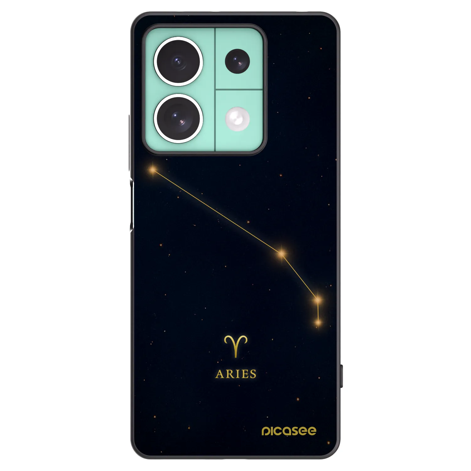 Picasee silikonski črni ovitek za Xiaomi Redmi Note 13 5G - ARIES