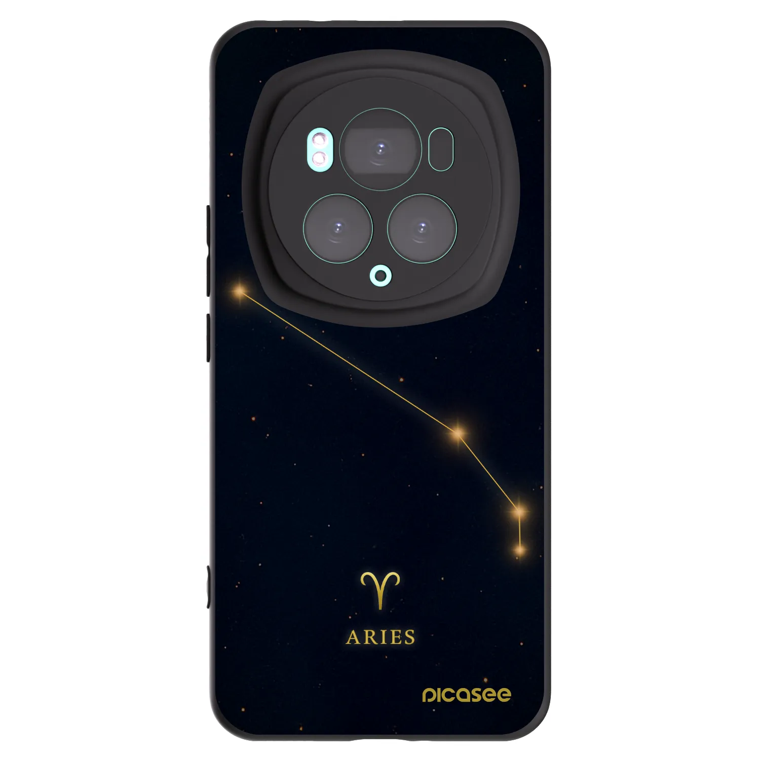 Picasee silikonski črni ovitek za Honor Magic6 Pro - ARIES