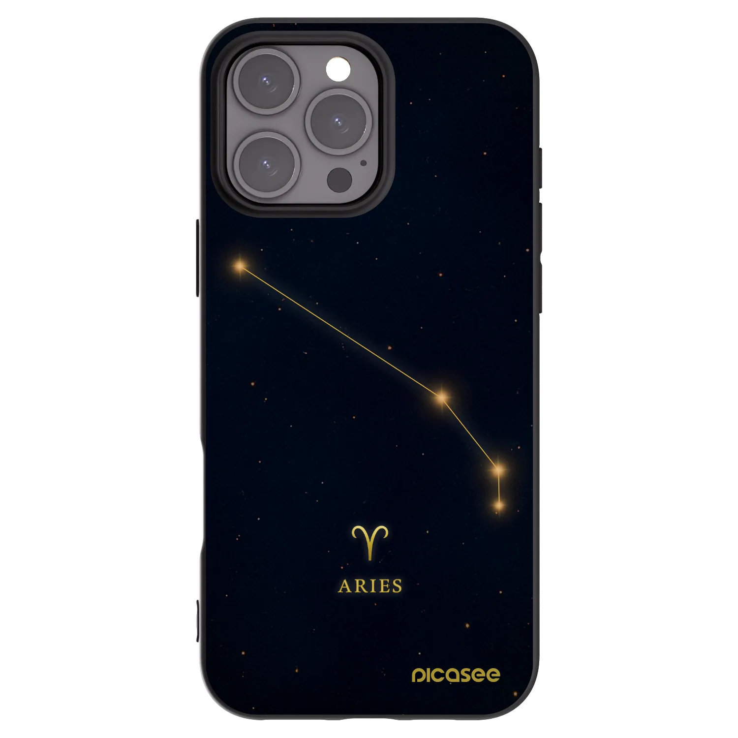Picasee silikonski črni ovitek za Apple iPhone 16 Pro Max - ARIES