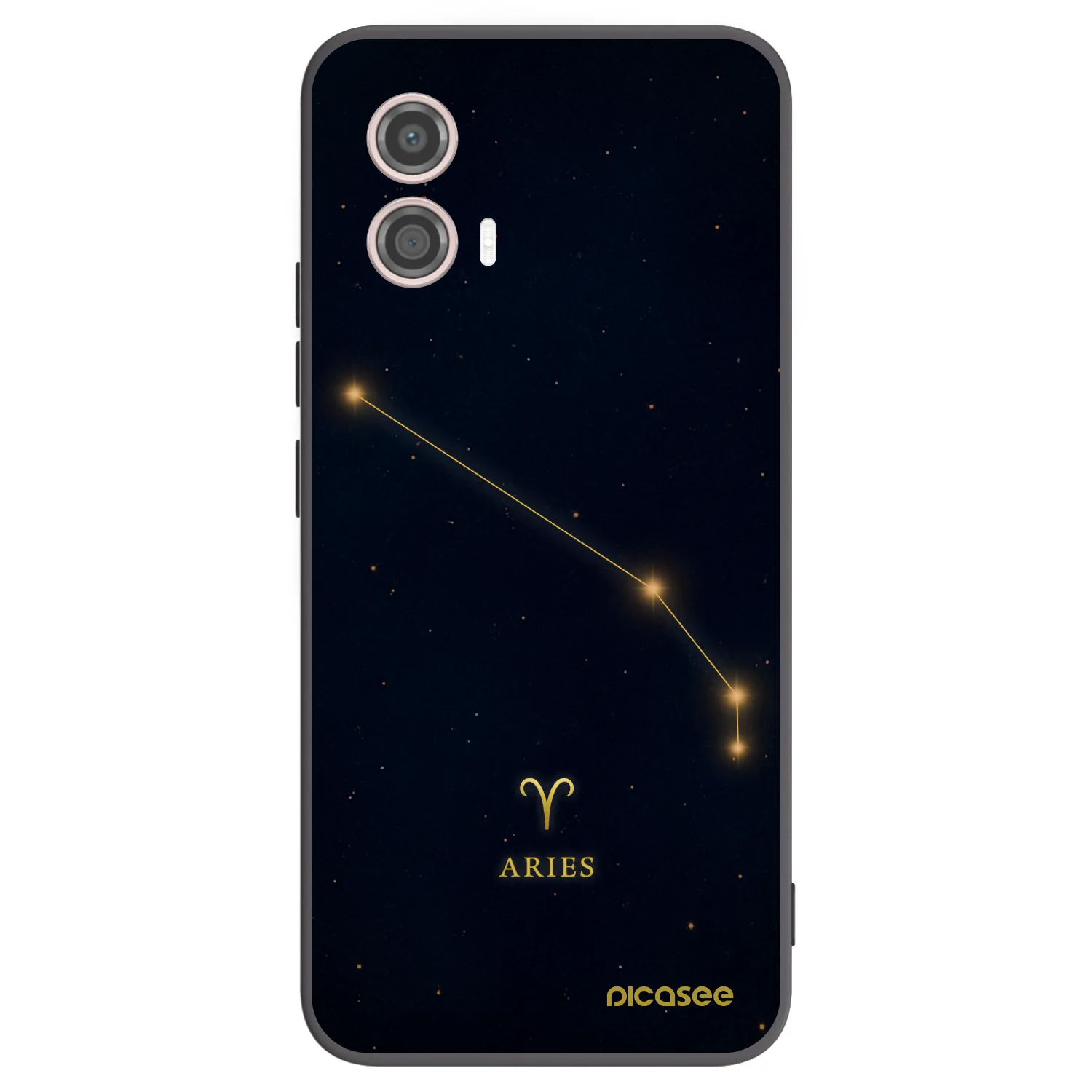 Picasee silikonski črni ovitek za Motorola Moto G53 5G - ARIES
