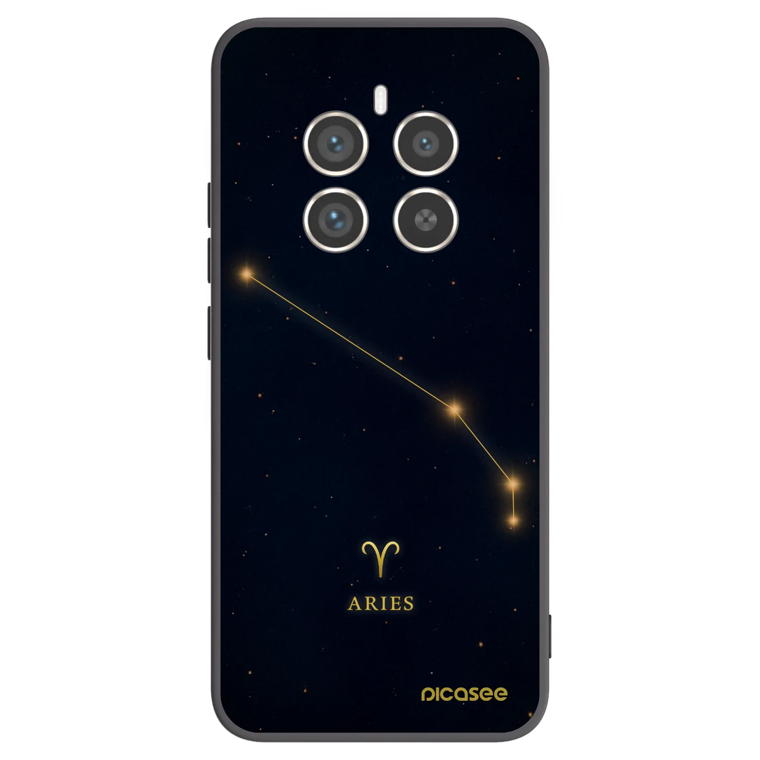Picasee silikonski črni ovitek za Realme 12 Pro 5G - ARIES