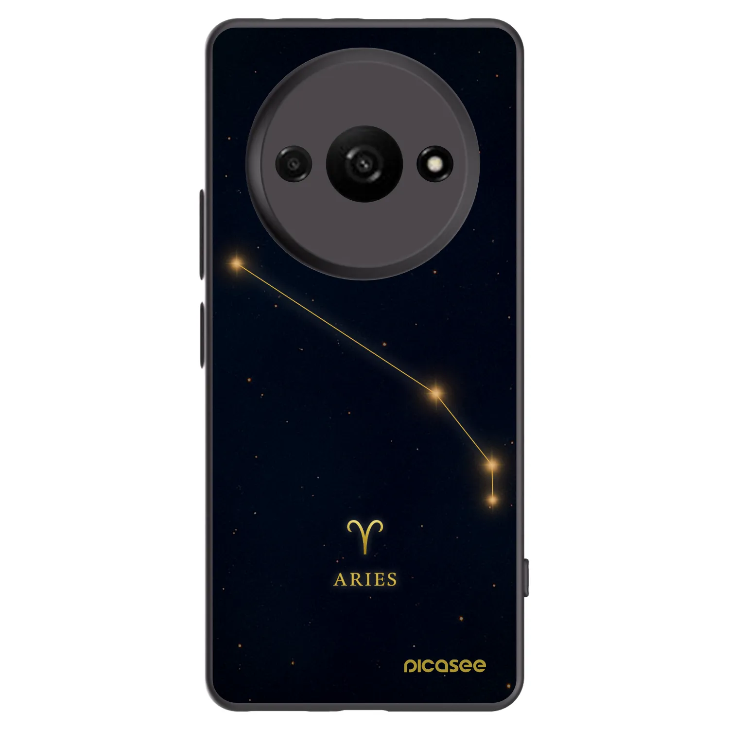 Picasee silikonski črni ovitek za Xiaomi Redmi A3 - ARIES