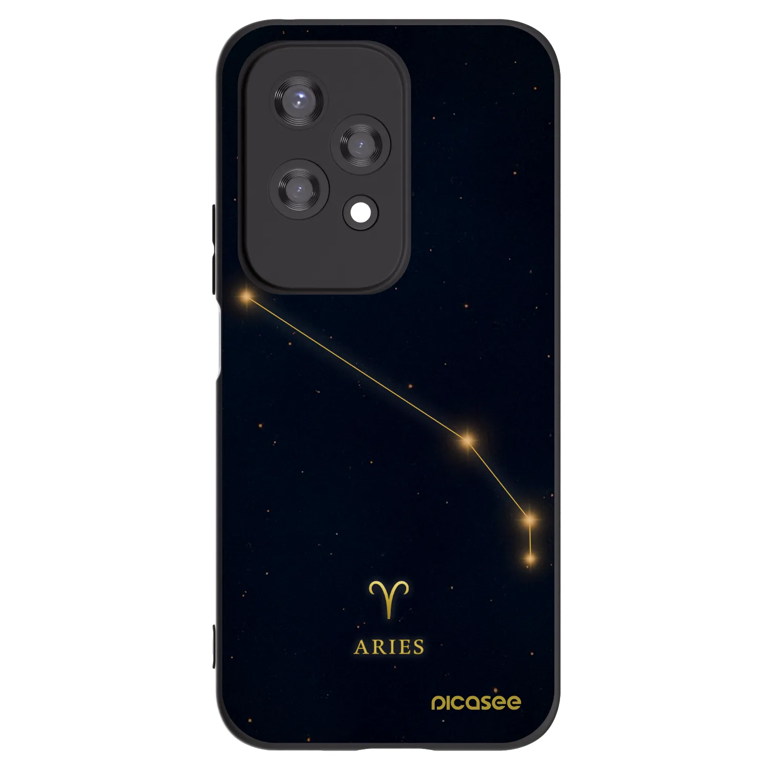 Picasee silikonski črni ovitek za Honor 200 Lite - ARIES