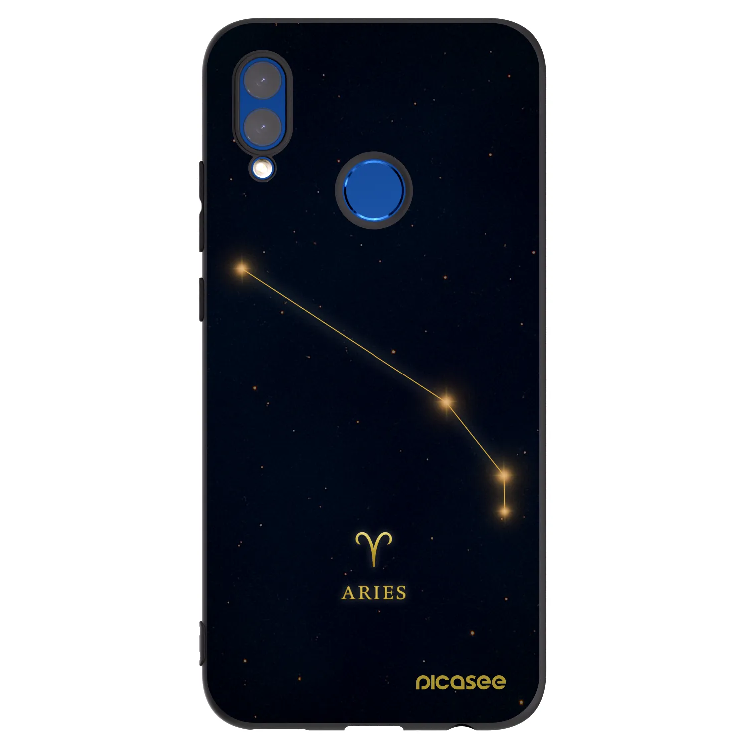Picasee silikonski črni ovitek za Honor 10 Lite - ARIES
