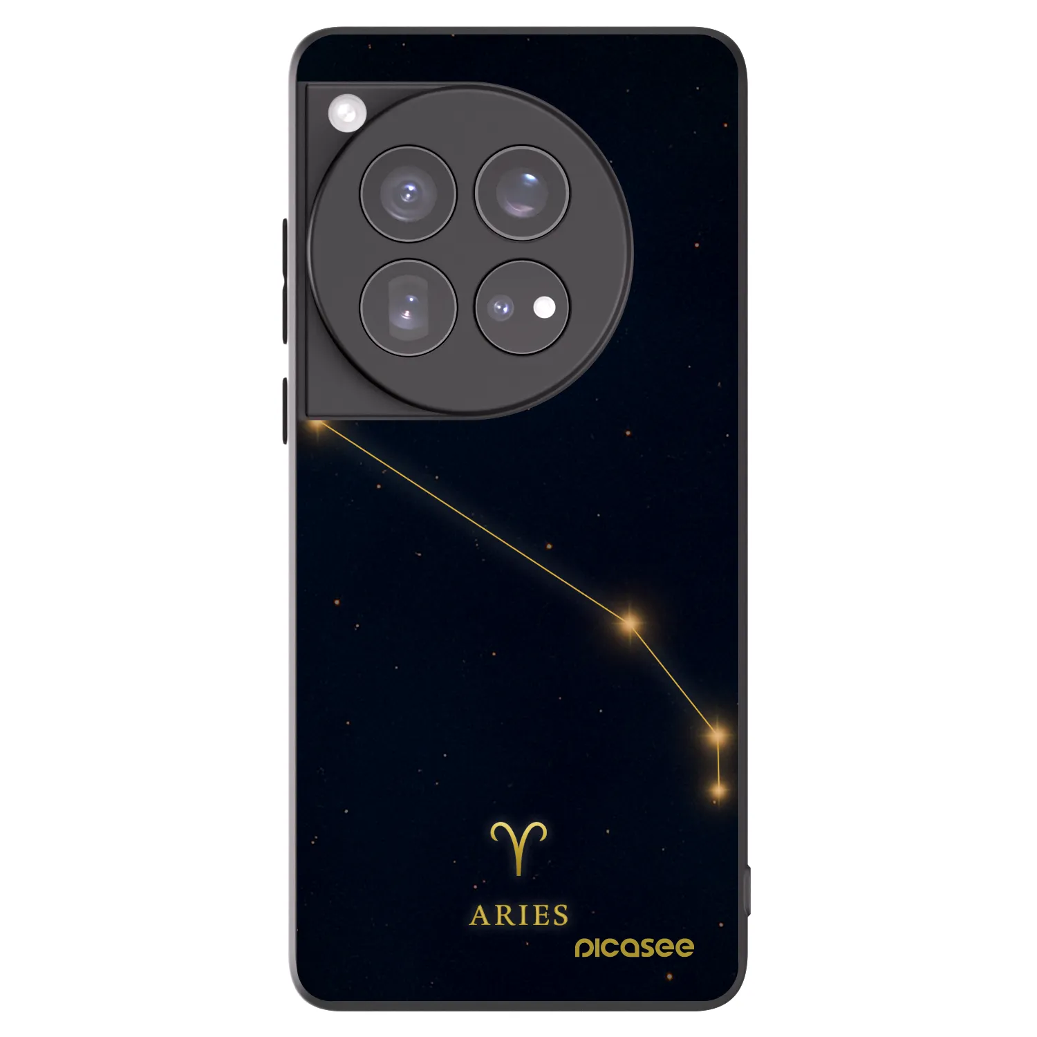 Picasee silikonski črni ovitek za OnePlus 12 5G - ARIES