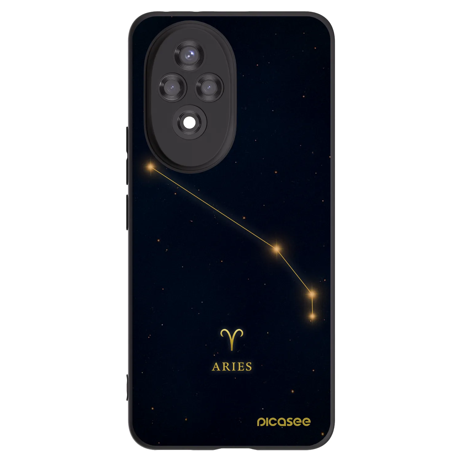 Picasee silikonski črni ovitek za Honor 200 Pro 5G - ARIES