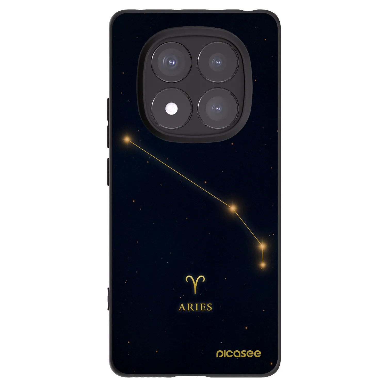 Picasee silikonski črni ovitek za Xiaomi Redmi Note 14 Pro+ 5G - ARIES