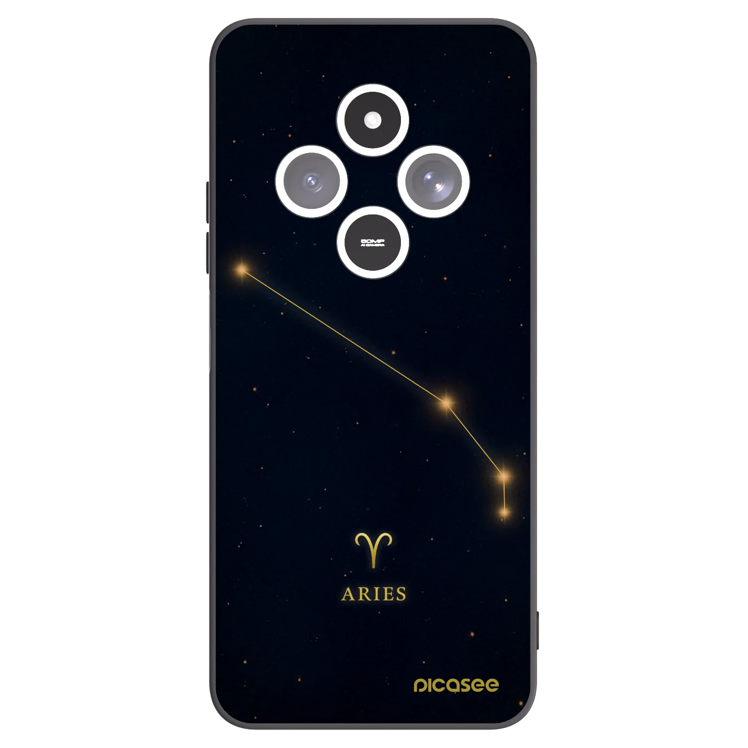 Picasee silikonski črni ovitek za Xiaomi Redmi 14C - ARIES