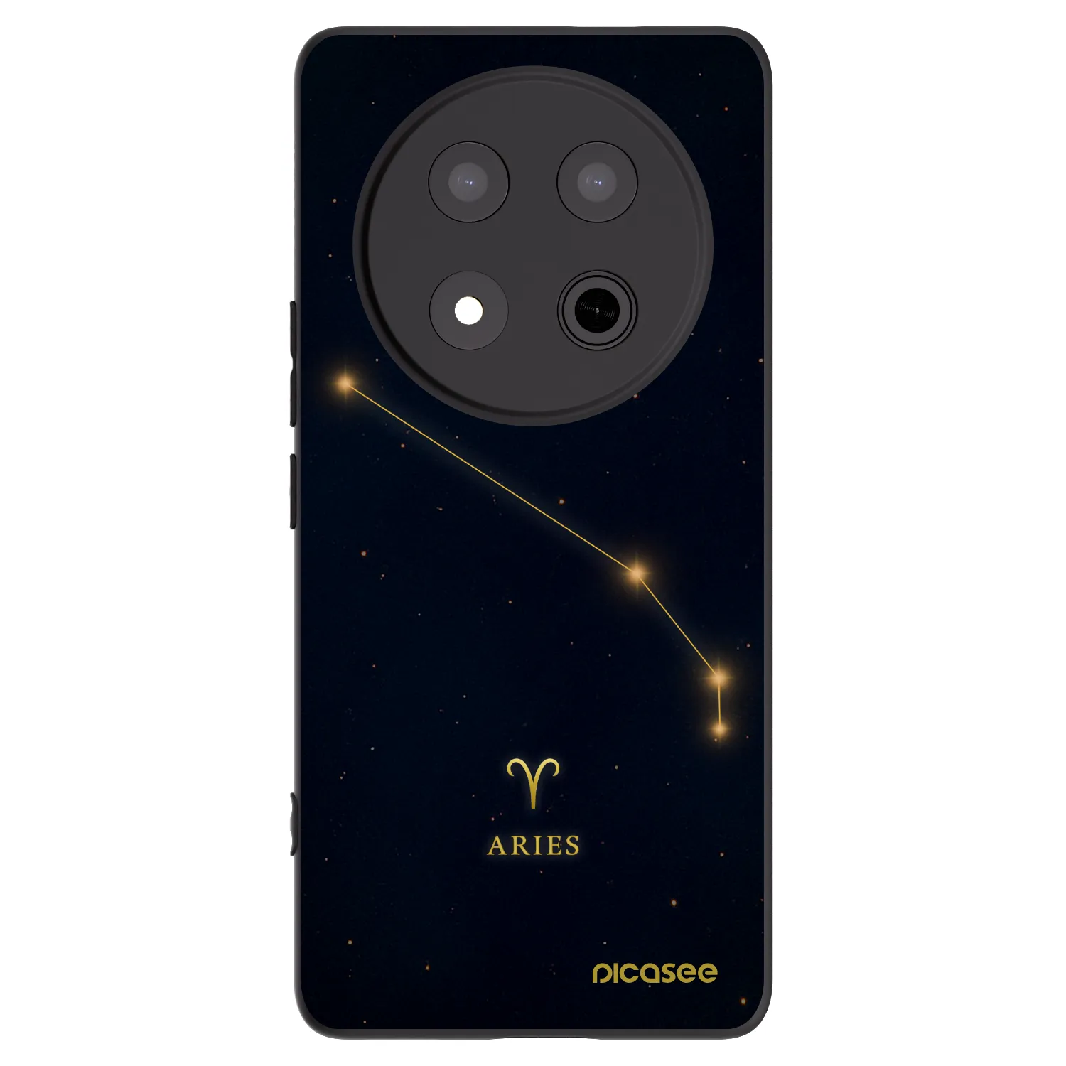 Picasee silikonski črni ovitek za Honor Magic7 Lite 5G - ARIES