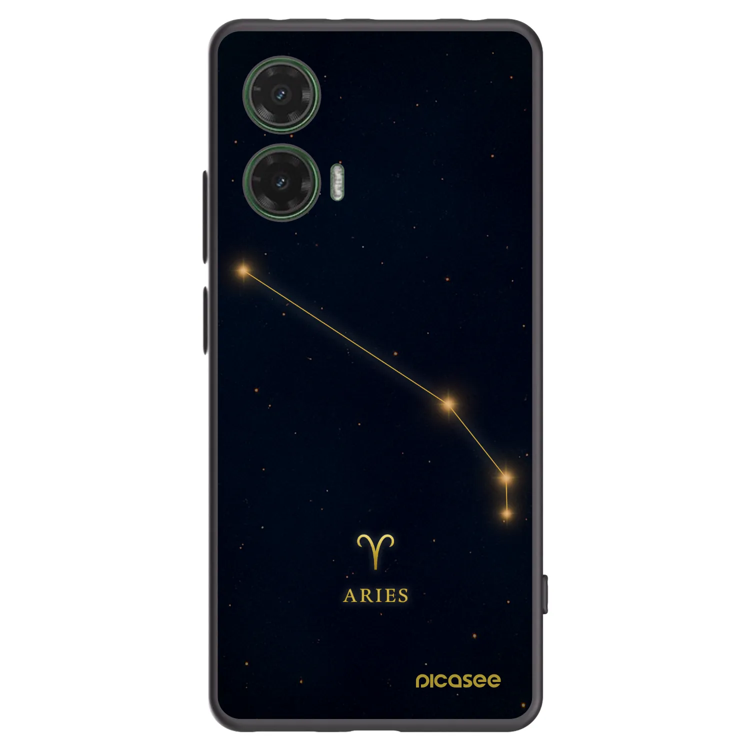 Picasee silikonski črni ovitek za Motorola Moto G35 5G - ARIES