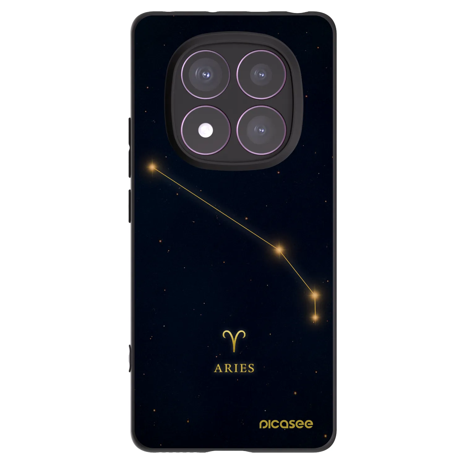 Picasee silikonski črni ovitek za Xiaomi Redmi Note 14 Pro 4G - ARIES