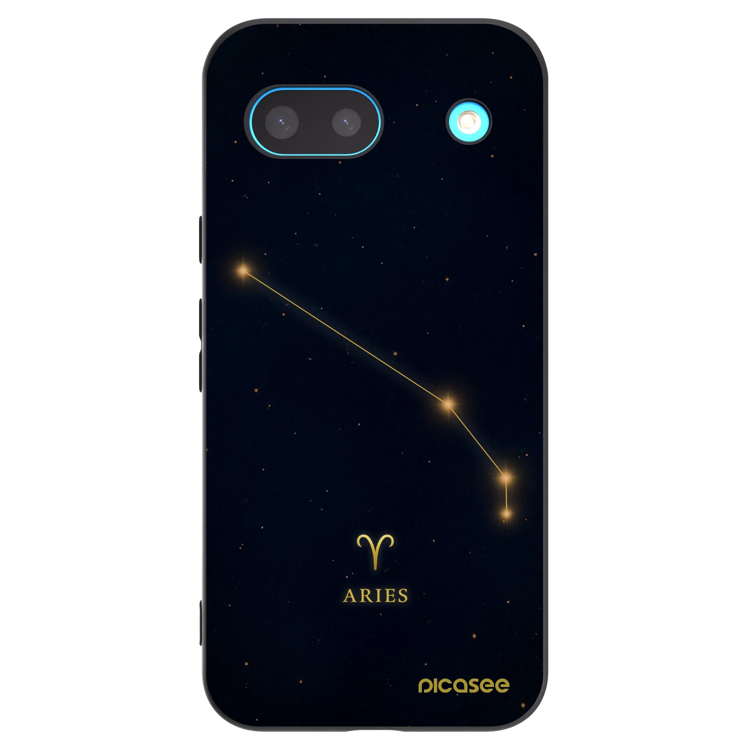 Picasee silikonski črni ovitek za Google Pixel 8a - ARIES