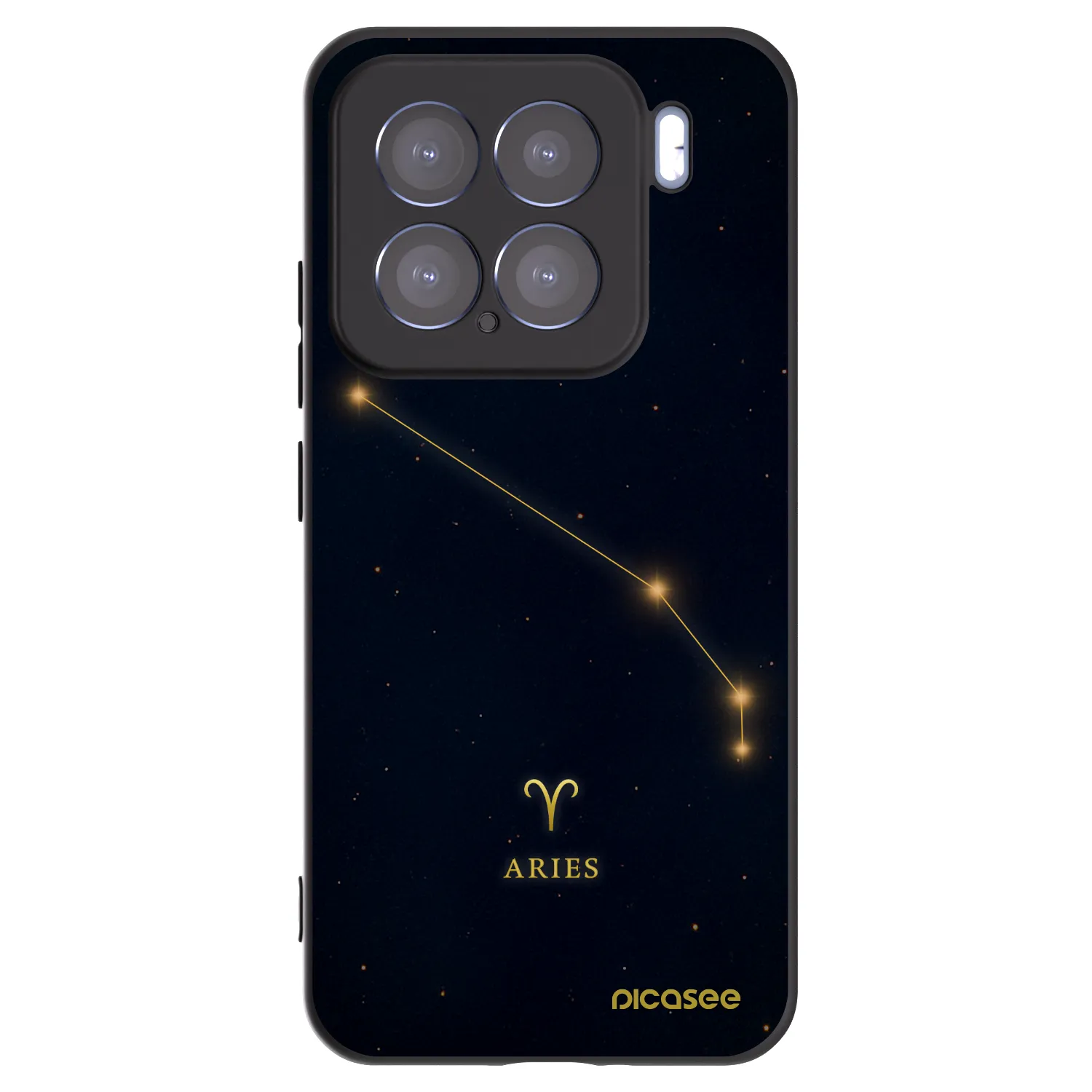Picasee silikonski črni ovitek za Xiaomi 15 - ARIES