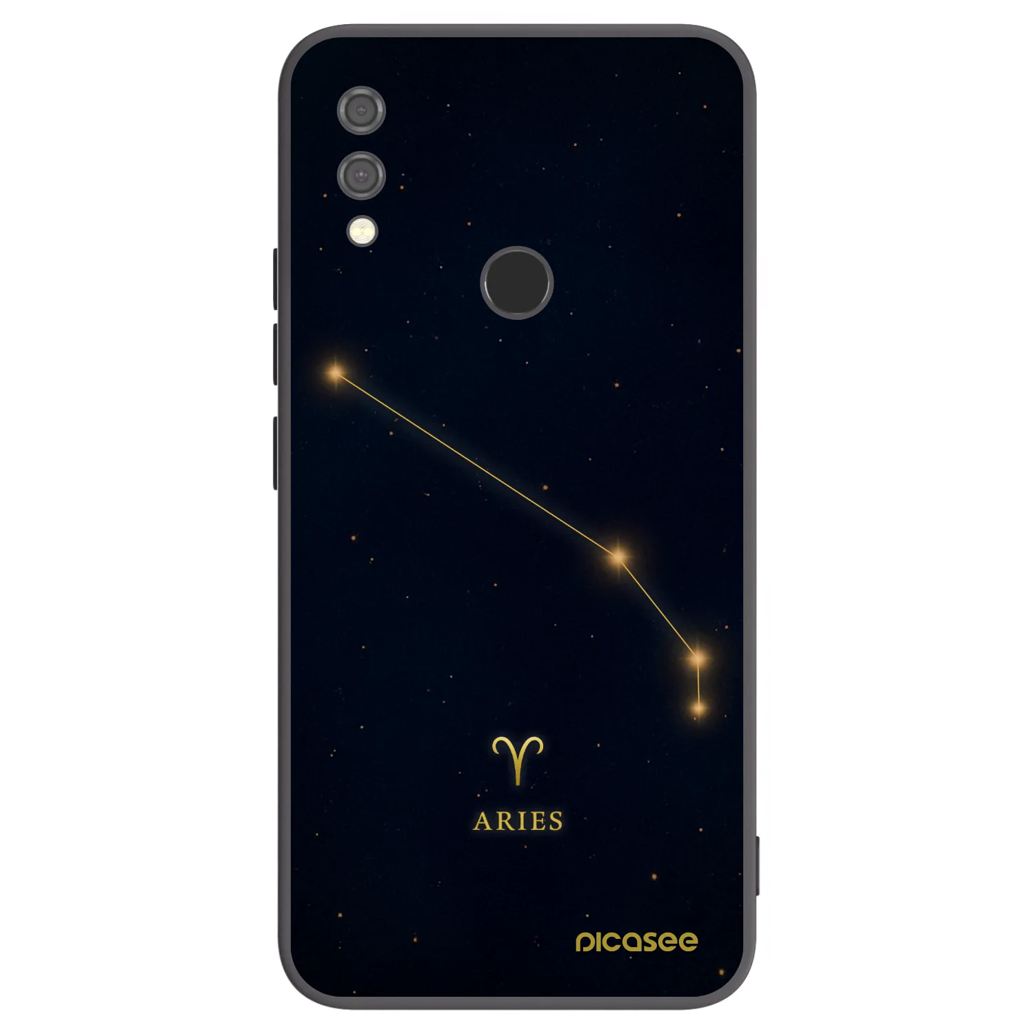 Picasee silikonski črni ovitek za Xiaomi Redmi Note 7 - ARIES