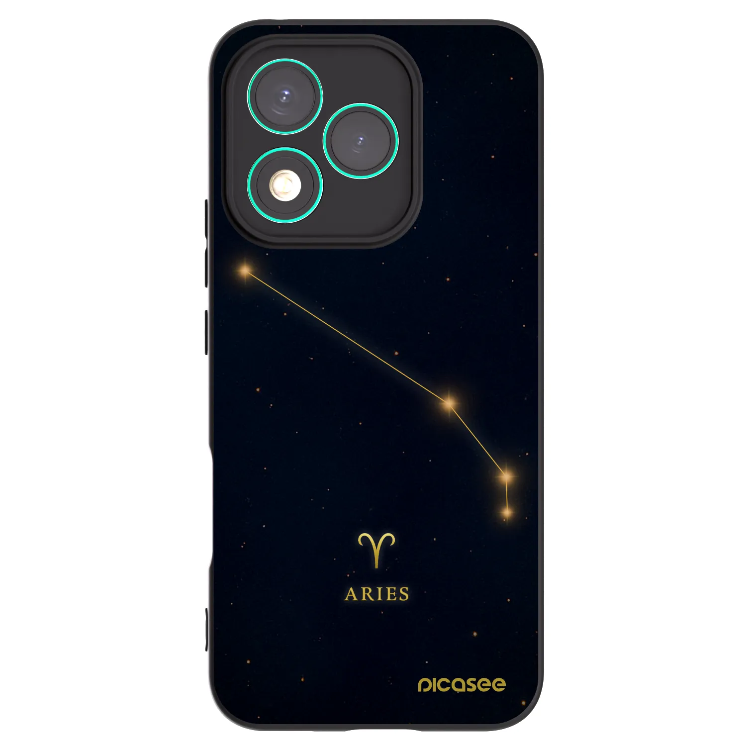 Picasee silikonski črni ovitek za Honor 400 Lite 5G - ARIES