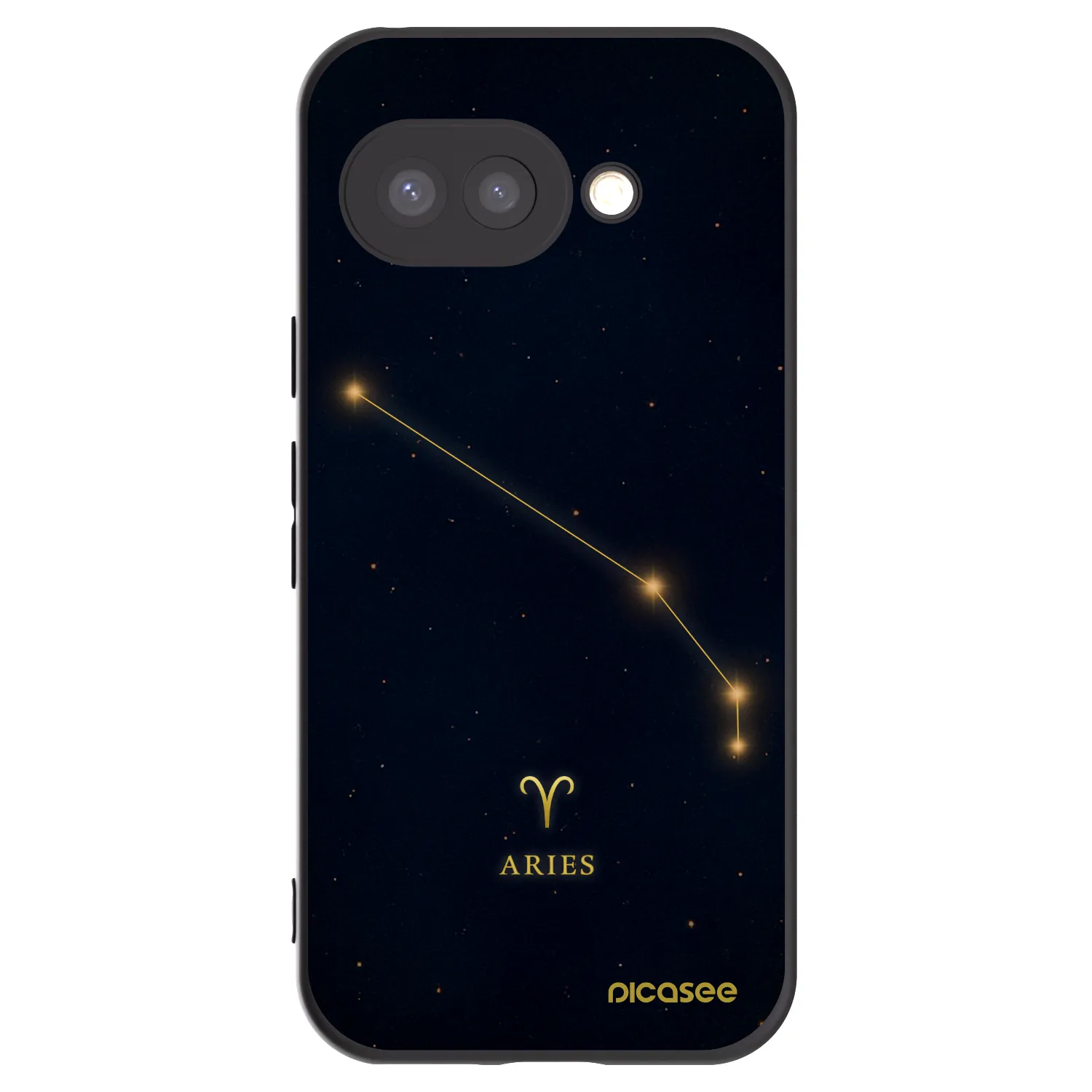 Picasee silikonski črni ovitek za Google Pixel 9a - ARIES