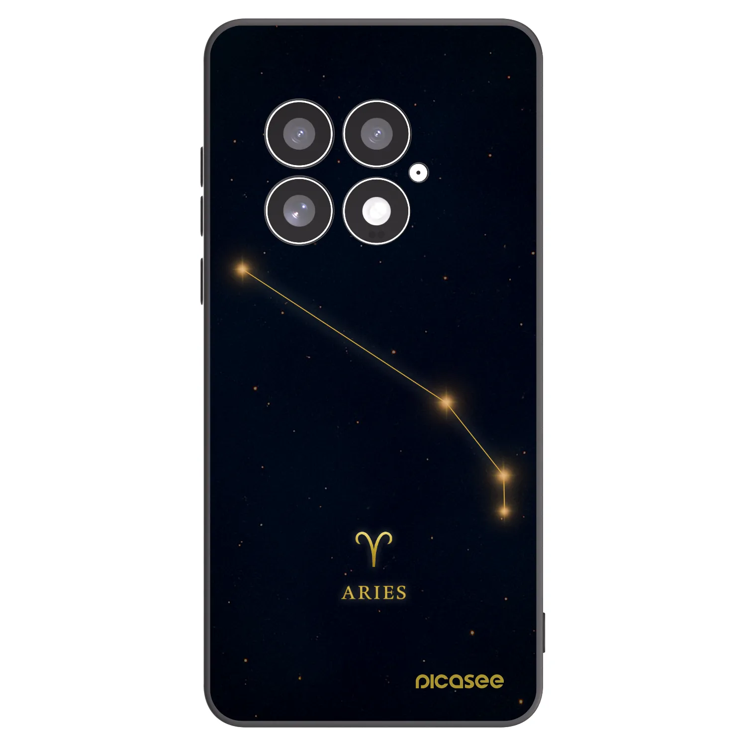 Picasee silikonski črni ovitek za OnePlus 13 5G - ARIES