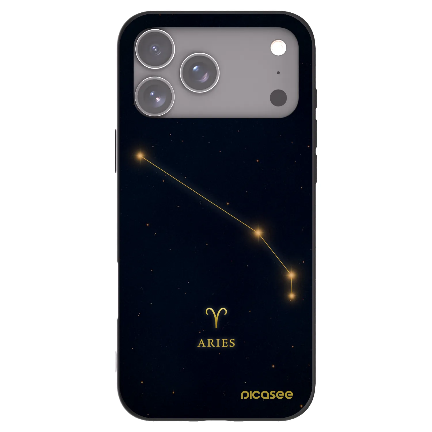 Picasee silikonski črni ovitek za Apple iPhone 17 Pro Max - ARIES