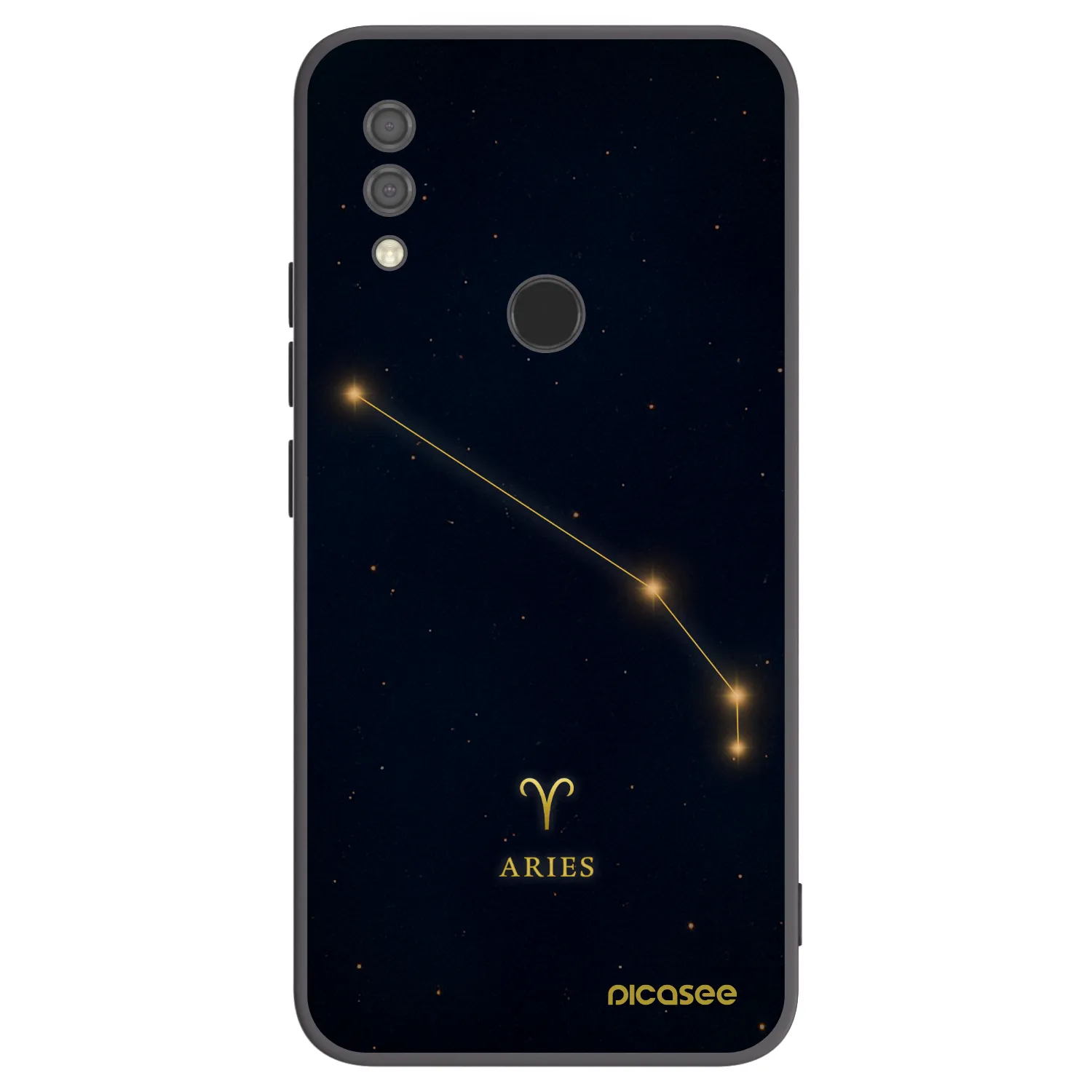 Picasee silikonski črni ovitek za Xiaomi Redmi 7 - ARIES