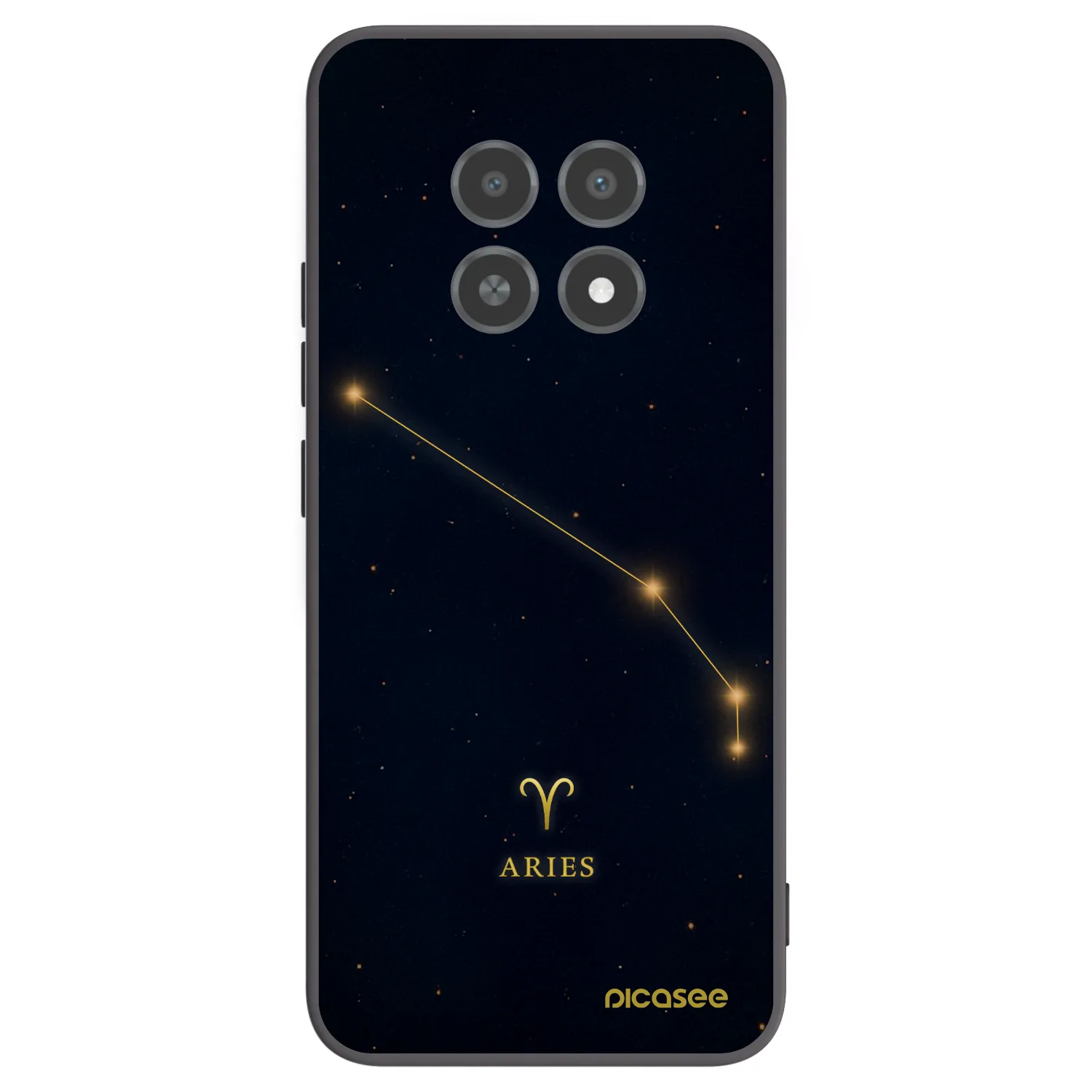Picasee silikonski črni ovitek za Realme 12X - ARIES