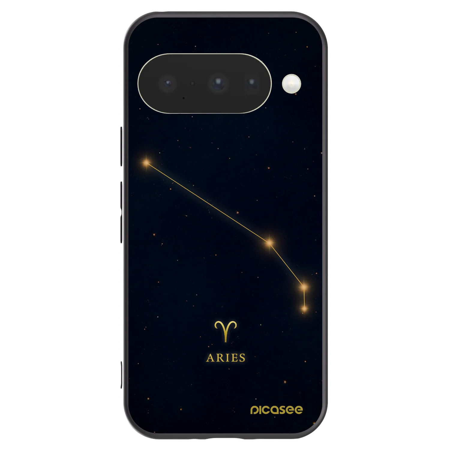 Picasee silikonski črni ovitek za Google Pixel 10 - ARIES