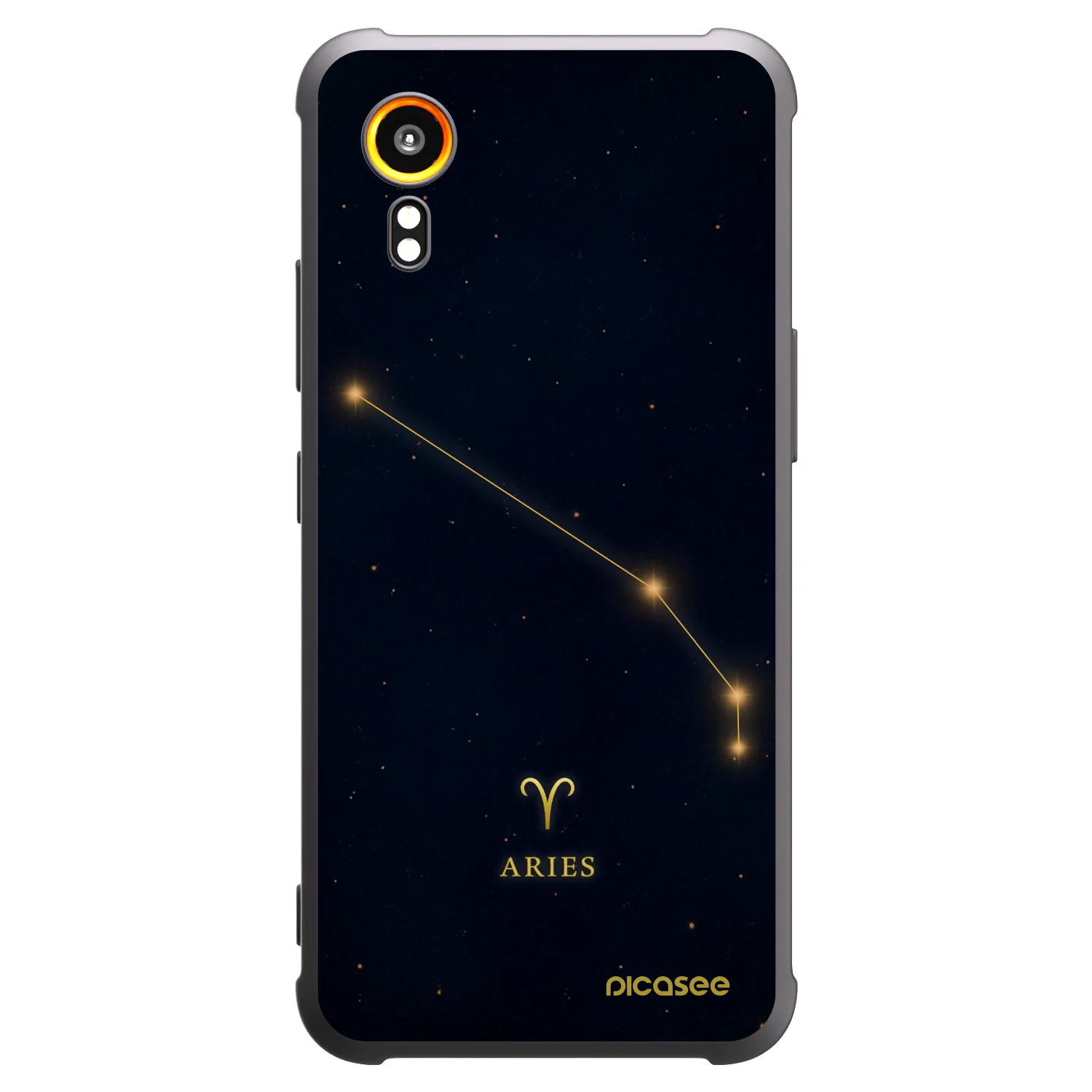 Picasee silikonski črni ovitek za Samsung Galaxy Xcover 7 - ARIES
