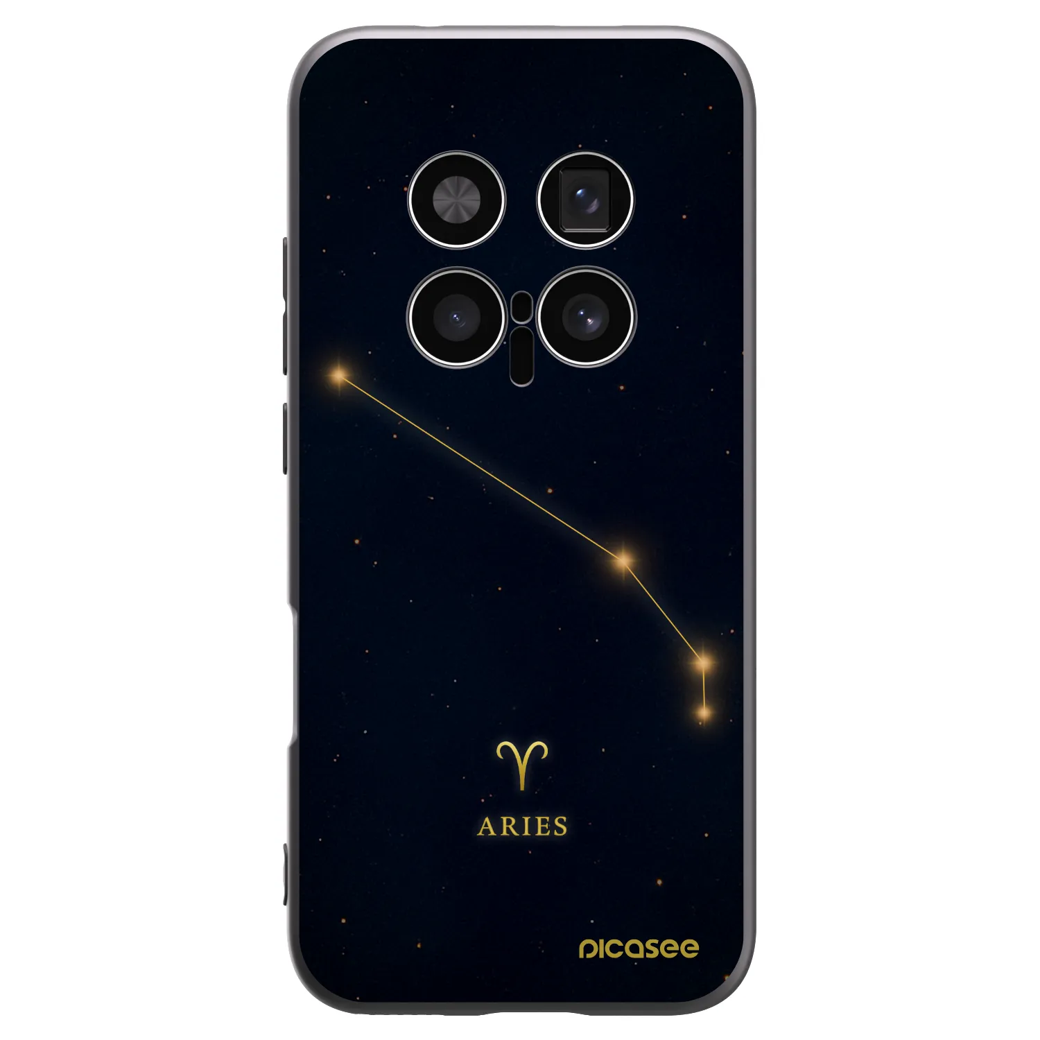 Picasee silikonski črni ovitek za Honor Magic8 Pro 5G - ARIES