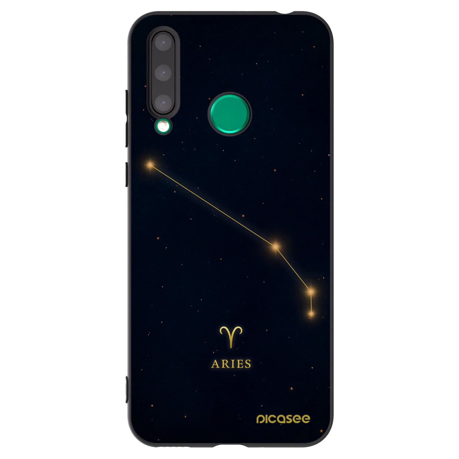Picasee silikonski črni ovitek za Honor 20 Lite - ARIES