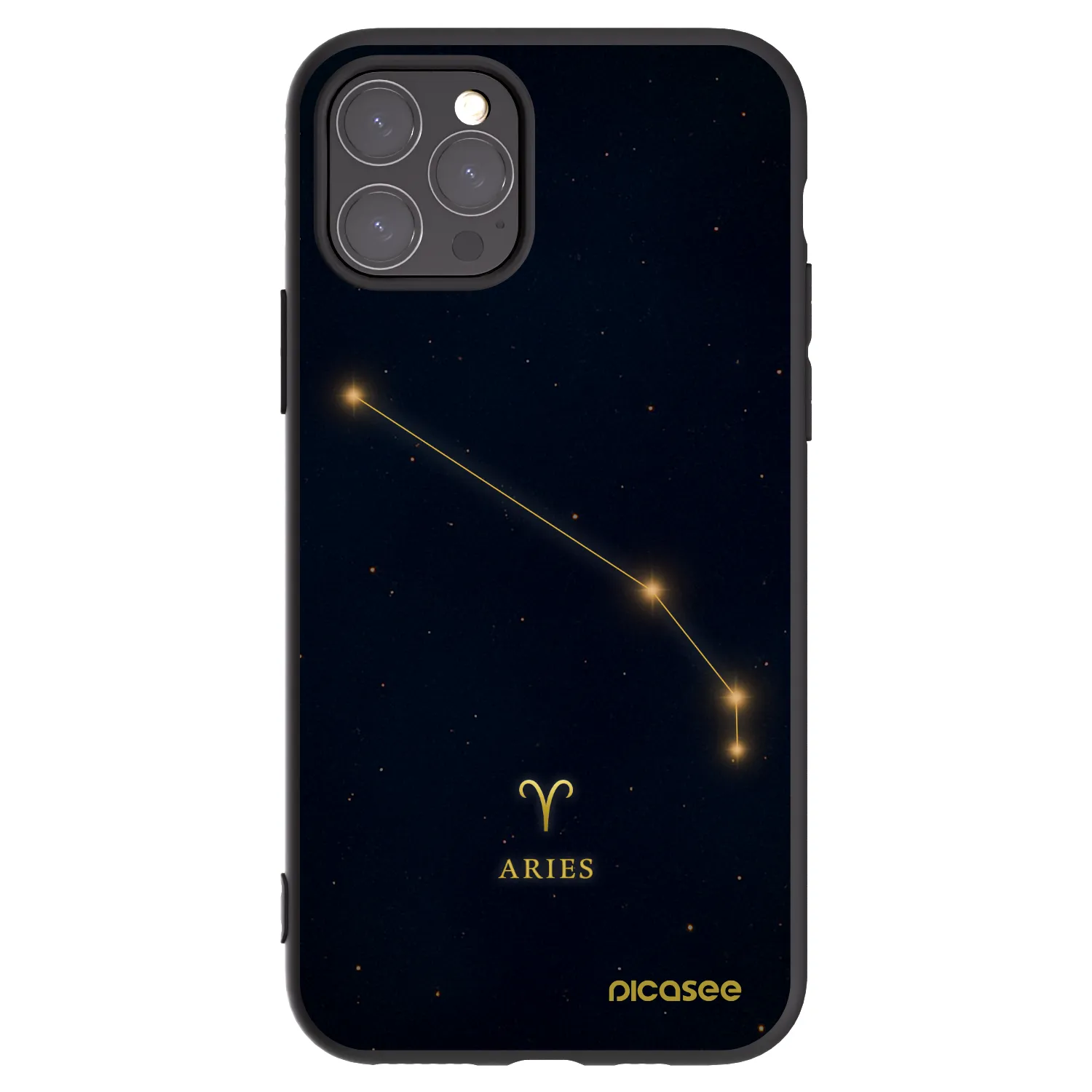 Picasee silikonski črni ovitek za Apple iPhone 11 Pro - ARIES
