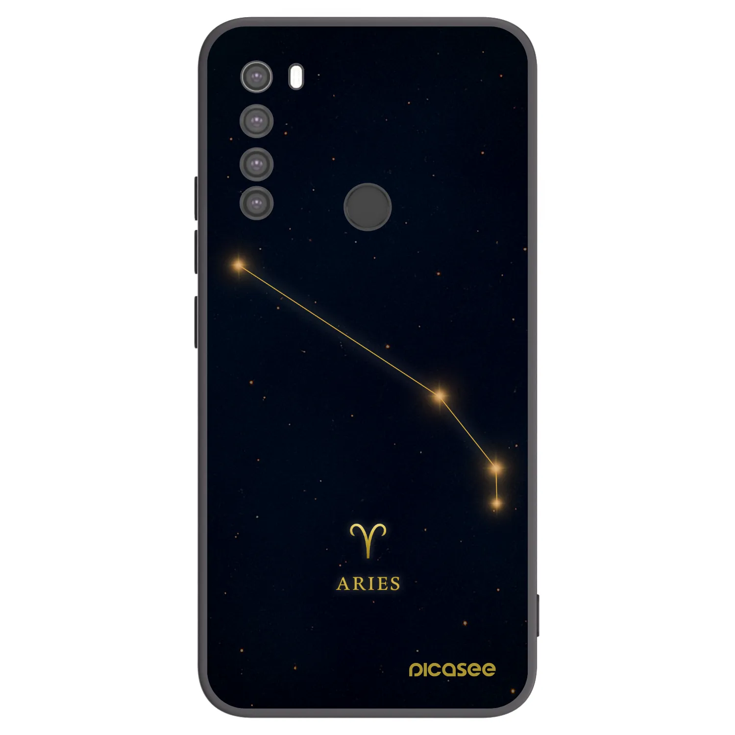 Picasee silikonski črni ovitek za Xiaomi Redmi Note 8 - ARIES