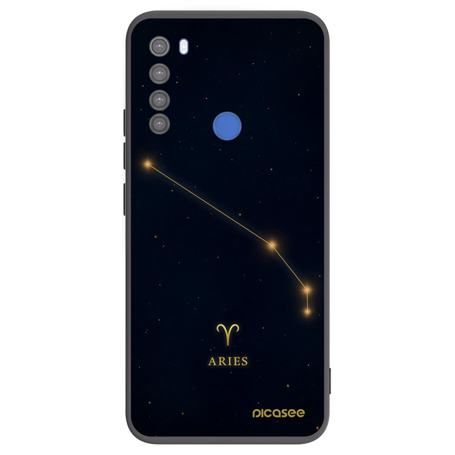 Picasee silikonski črni ovitek za Xiaomi Redmi Note 8T - ARIES