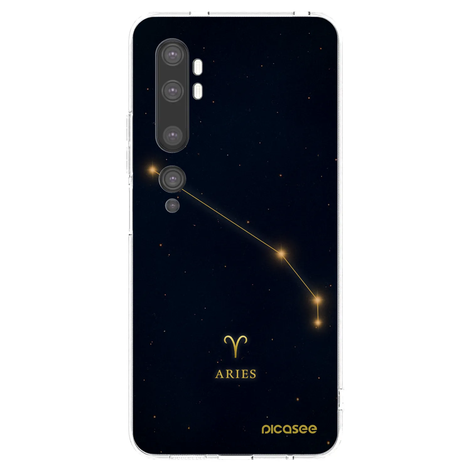 Picasee silikonski prozorni ovitek za Xiaomi Mi Note 10 (Pro) - ARIES