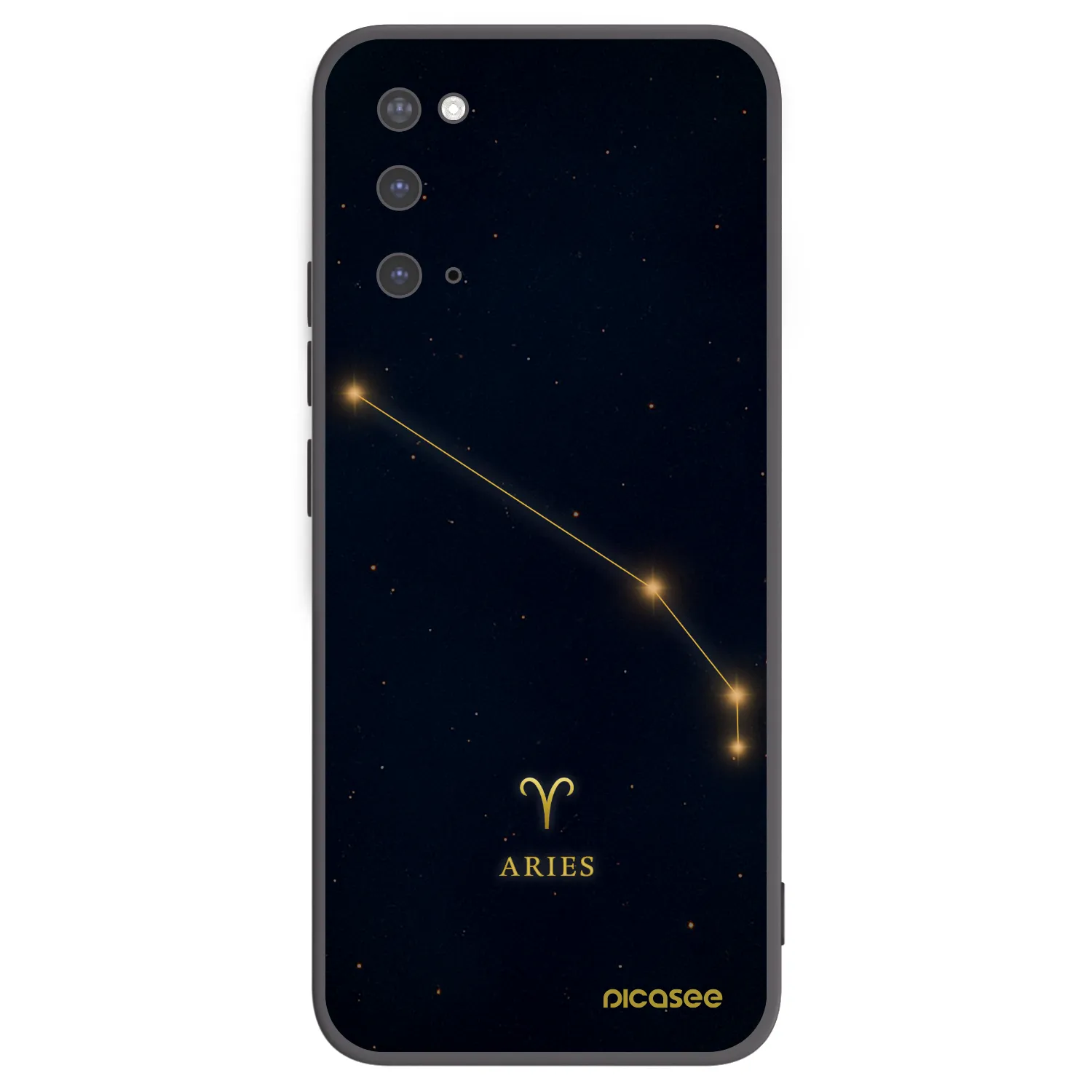 Picasee silikonski črni ovitek za Samsung Galaxy S20 G980F - ARIES