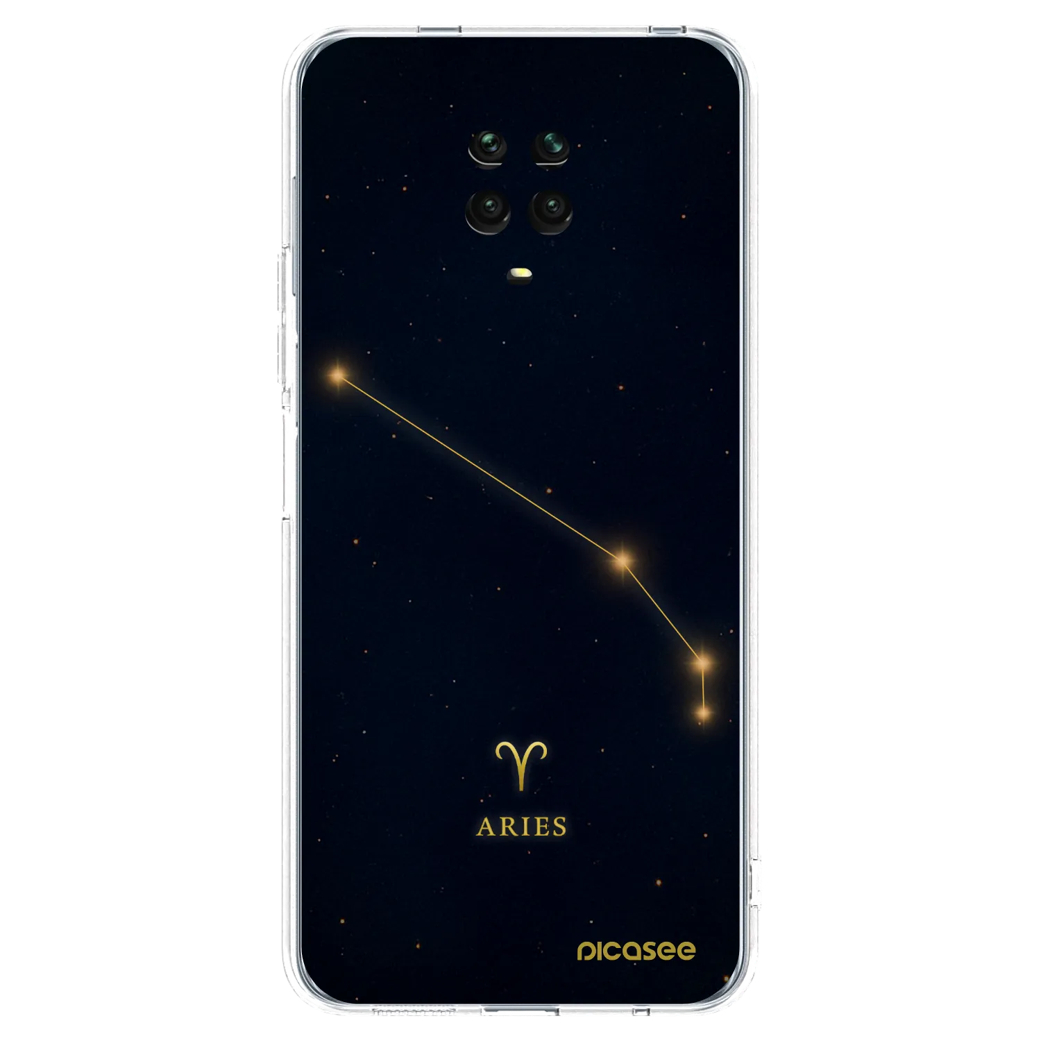 Picasee silikonski prozorni ovitek za Xiaomi Redmi Note 9 Pro - ARIES