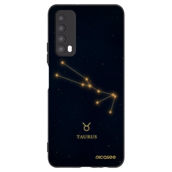 Picasee silikonski črni ovitek za Huawei P Smart 2021 - TAURUS