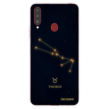Picasee silikonski prozorni ovitek za Samsung Galaxy A20s - TAURUS
