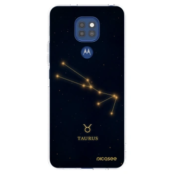 Picasee silikonski prozorni ovitek za Motorola Moto G9 Play - TAURUS