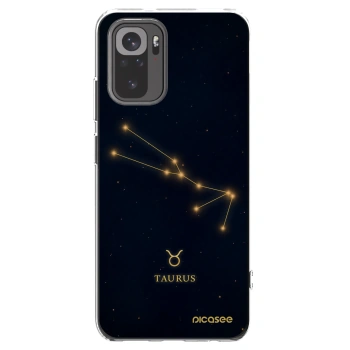 Picasee silikonski prozorni ovitek za Xiaomi Redmi Note 10 - TAURUS