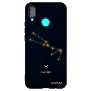 Picasee silikonski črni ovitek za Huawei Nova 3 - TAURUS