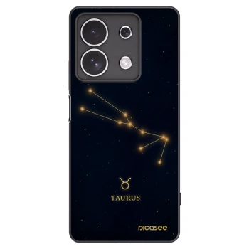 Picasee silikonski črni ovitek za Xiaomi Redmi Note 13 4G - TAURUS