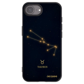 Picasee silikonski črni ovitek za Apple iPhone 16e - TAURUS