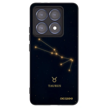 Picasee silikonski črni ovitek za Xiaomi 14T Pro - TAURUS
