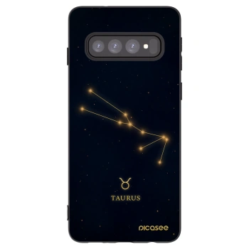 Picasee silikonski črni ovitek za Samsung Galaxy S10 G973 - TAURUS