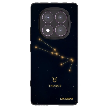 Picasee silikonski črni ovitek za Xiaomi Redmi Note 14 Pro 4G - TAURUS