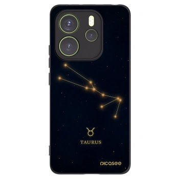 Picasee silikonski črni ovitek za Xiaomi Redmi Note 14 4G - TAURUS